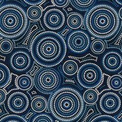 100% Cotton Fabric Nutex Urite Circle Dot Spots Australia Aboriginal Spot Dotted
