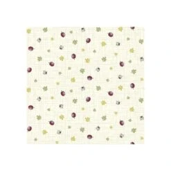 100% Cotton Fabric Nutex Woodland Berries Berry Ladybug Leaf Leaves Scattered
