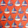 100% Cotton Fabric Sailors Boats On Red Nautical Sailing Ships Ocean 110cm Wide -OHSEWCRAFTY 100 cotton fabric sailors boats on red nautical sailing ships ocean 110cm wide
