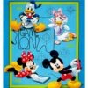 100% Cotton Fabric Springs Creative Disney Mickey & Friends Game Over Panel -OHSEWCRAFTY 100 cotton fabric springs creative disney mickey friends game over panel