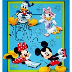 100% Cotton Fabric Springs Creative Disney Mickey & Friends Game Over Panel