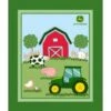 100% Cotton Fabric Springs Creative John Deere Farm Animals Barn Cow Panel -OHSEWCRAFTY 100 cotton fabric springs creative john deere farm animals barn cow panel