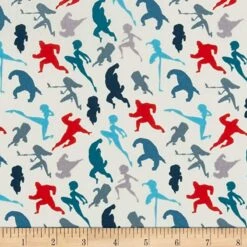 100% Cotton Fabric Springs Creative The Incredibles Disney Silhouettes Movie Kids