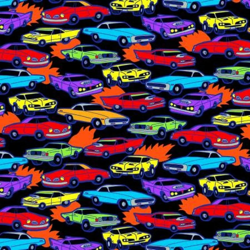100% Cotton Fabric Timeless Treasures Cartoon Vintage Cars Vehicle Hot Rod 3 100% Cotton Fabric Timeless Treasures Cartoon Vintage Cars Vehicle Hot Rod