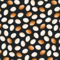 100% Cotton Fabric Timeless Treasures Chicken Free Range Eggs Farm