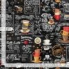 100% Cotton Fabric Timeless Treasures Coffee Chalkboard Menu Cafe 112cm Wide -OHSEWCRAFTY 100 cotton fabric timeless treasures coffee chalkboard menu cafe 112cm wide