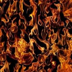 100% Cotton Fabric Timeless Treasures Flames Fire Dynamic Realistic 112cm Wide