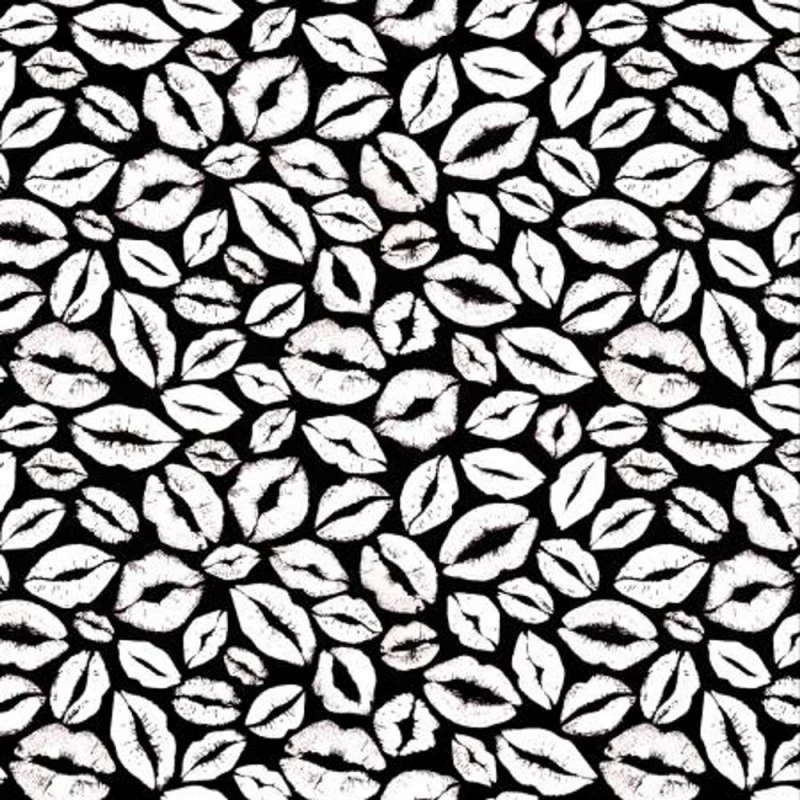 100% Cotton Fabric Timeless Treasures Glow In The Dark Kissing Lips 3 100% Cotton Fabric Timeless Treasures Glow In The Dark Kissing Lips