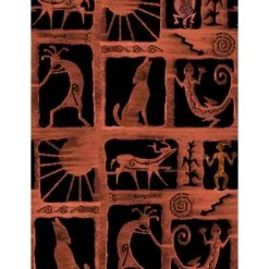 100% Cotton Fabric Timeless Treasures Petroglyphs Wall Drawings