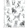 100% Cotton Fabric Timeless Treasures Sketched Realistic Dog Breeds Dogs -OHSEWCRAFTY 100 cotton fabric timeless treasures sketched realistic dog breeds dogs