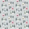 100% Cotton Flannel Fabric Lewis & Irene Snow Day Houses Silver 112cm Wide -OHSEWCRAFTY 100 cotton flannel fabric lewis irene snow day houses silver 112cm wide