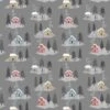 100% Cotton Flannel Fabric Lewis & Irene Snow Day Houses Xmas Grey 112cm Wide -OHSEWCRAFTY 100 cotton flannel fabric lewis irene snow day houses xmas grey 112cm wide