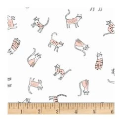 100% Cotton Patchwork Fabric Dear Stella Feline Myself Cheeky Cats Collection