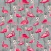 100% Cotton Patchwork Fabric Nutex Flamingos And Funky Pineapples Animal Bird -OHSEWCRAFTY 100 cotton patchwork fabric nutex flamingos and funky pineapples animal bird
