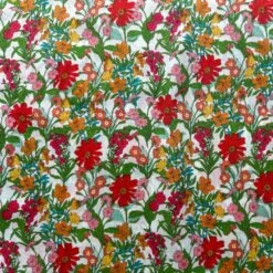 100% Cotton Pima Lawn Fabric Peter Horton Flower Meadow Field Floral