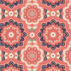 100% Cotton Printed Fabric Butterfly Dreams Floral Flowers Geometric 112cm Wide