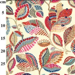 100% Digital Viscose Fabric John Louden Floral Cliff Road