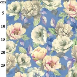 100% Digital Viscose Fabric John Louden Floral Inn Yard