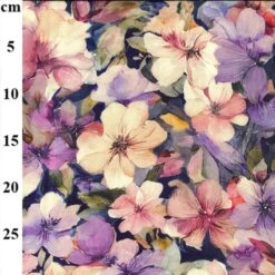 100% Digital Viscose Fabric John Louden Floral New Road