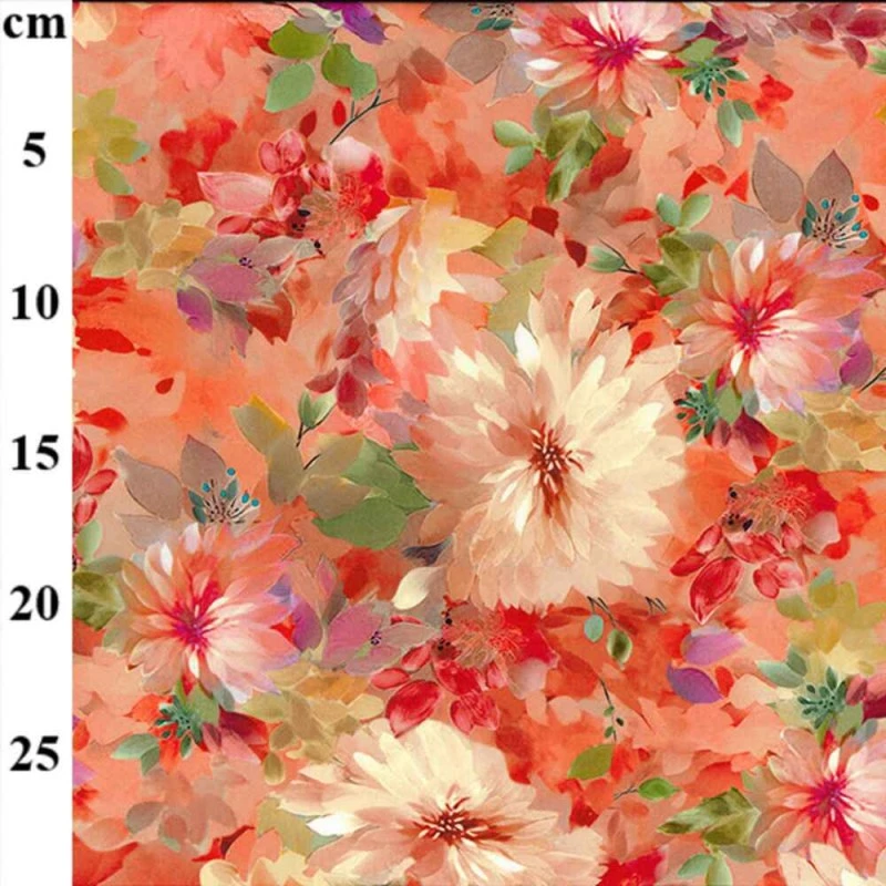 100% Digital Viscose Fabric John Louden Floral Park Road 3 100% Digital Viscose Fabric John Louden Floral Park Road