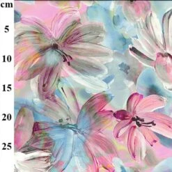 100% Digital Viscose Fabric John Louden Floral Short Place