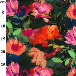 100% Digital Viscose Fabric John Louden Floral The Grove