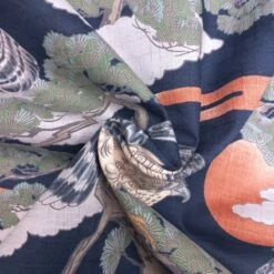 100% Japanese Cotton Fabric Nutex Bakita Falcons Birds Cloudy Treetop 110cm Wide -OHSEWCRAFTY 100 japanese cotton fabric nutex bakita falcons birds cloudy treetop 110cm wide 2