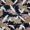 100% Japanese Cotton Fabric Nutex Kuren Cranes Birds Clouds Metallic 110cm Wide 1 100% Japanese Cotton Fabric Nutex Kuren Cranes Birds Clouds Metallic 110cm Wide -OHSEWCRAFTY 100 japanese cotton fabric nutex kuren cranes birds clouds metallic 110cm wide