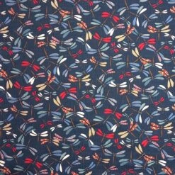 100% Japanese Cotton Fabric Nutex Saki Dragonflies Insects Wildlife 110cm Wide