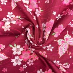 100% Japanese Cotton Fabric Nutex Shintai Butterflies Flower Metallic 110cm Wide -OHSEWCRAFTY 100 japanese cotton fabric nutex shintai butterflies flower metallic 110cm wide 2