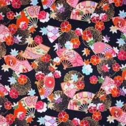 100% Japanese Cotton Fabric Nutex Yobi Flower Floral Fans Metallic 110cm Wide 6 100% Japanese Cotton Fabric Nutex Yobi Flower Floral Fans Metallic 110cm Wide -OHSEWCRAFTY 100 japanese cotton fabric nutex yobi flower floral fans metallic 110cm wide 1