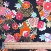 100% Japanese Cotton Fabric Nutex Yobi Flower Floral Fans Metallic 110cm Wide -OHSEWCRAFTY 100 japanese cotton fabric nutex yobi flower floral fans metallic 110cm wide