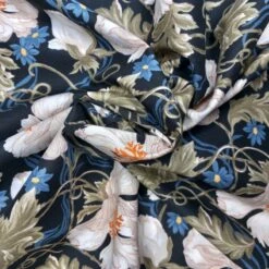 100% Japanese Cotton Lawn Fabric Nutex Gaseki Flower Floral Vines 110cm Wide -OHSEWCRAFTY 100 japanese cotton lawn fabric nutex gaseki flower floral vines 110cm wide 2