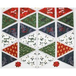 100% Premium Cotton Fabric Merry Christmas Bunting Panel Little Johnny -OHSEWCRAFTY 100 premium cotton fabric merry christmas bunting panel little johnny 1