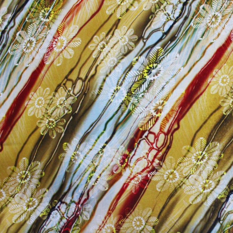 100% Viscose Digital Fabric Botanical Marbel Floral Flower Abstract 140cm Wide 4 100% Viscose Digital Fabric Botanical Marbel Floral Flower Abstract 140cm Wide - Image 2