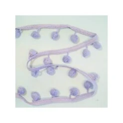 1m, 2m Or 5m Pom Pom Bobble Fringe 50mm Cotton Trim Fringing Craft