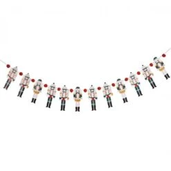 2m Nutcracker Pom Pom Banner Bunting Christmas Festive