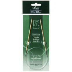 80cm Clover Takumi Bamboo Circular Knitting Needles Sizes 2mm - 10mm