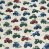 Alpine Fleece Fabric 4 Way Stretch Farm Tractors Cream 150cm Wide -OHSEWCRAFTY alpine fleece fabric 4 way stretch farm tractors cream 150cm wide