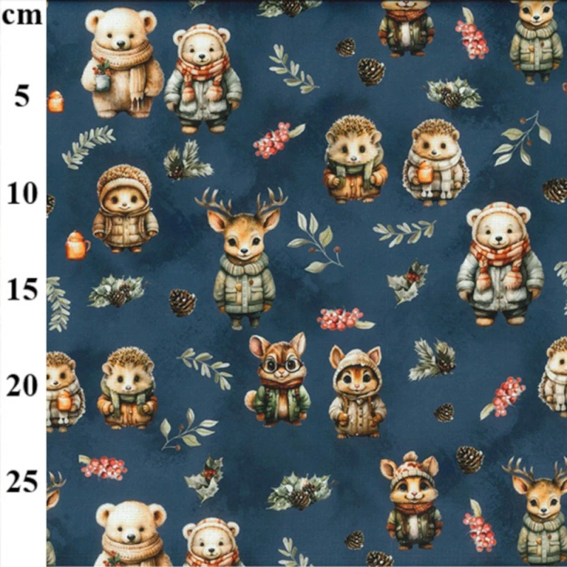 Alpine Fleece Fabric 4 Way Stretch Seasonal Forest Animals Woodland 150cm Wide 3 Alpine Fleece Fabric 4 Way Stretch Seasonal Forest Animals Woodland 150cm Wide
