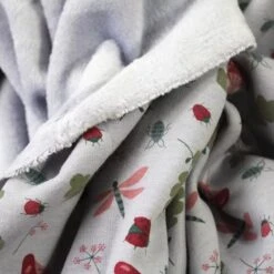 Alpine Fleece Soft Sweatshirt Fabric Bugs Life Insects Woodland Leaf 145cm Wide -OHSEWCRAFTY alpine fleece soft sweatshirt fabric bugs life insects woodland leaf 145cm wide 3