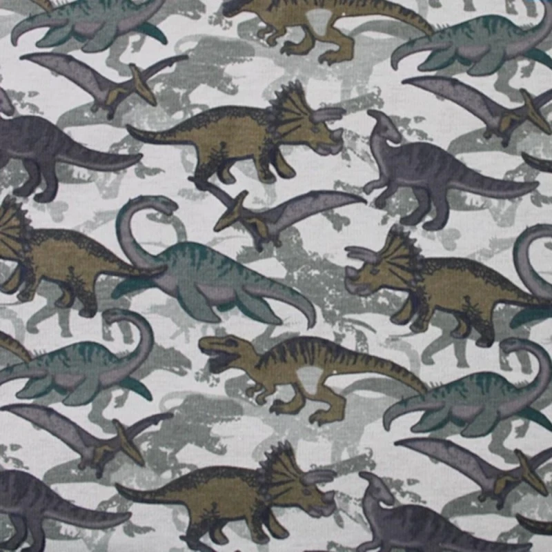 Alpine Fleece Soft Sweatshirt Fabric Dino Print Camo Design Dinosaurs 145cm Wide 4 Alpine Fleece Soft Sweatshirt Fabric Dino Print Camo Design Dinosaurs 145cm Wide - Image 2