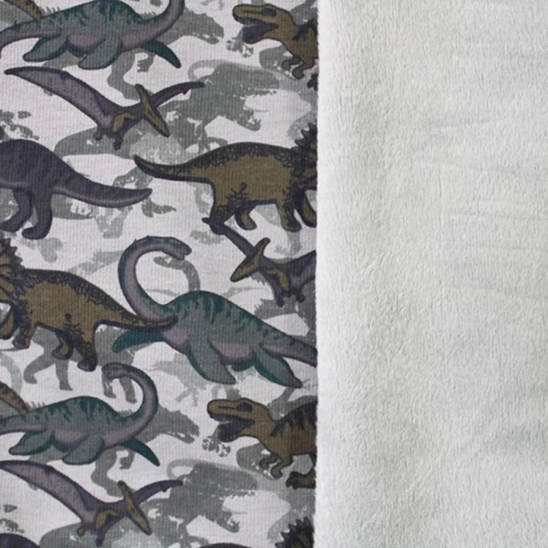 Alpine Fleece Soft Sweatshirt Fabric Dino Print Camo Design Dinosaurs 145cm Wide 3 Alpine Fleece Soft Sweatshirt Fabric Dino Print Camo Design Dinosaurs 145cm Wide