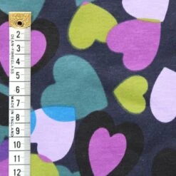 Alpine Fleece Soft Sweatshirt Fabric Hearts Colourful Valentines Love 145cm Wide -OHSEWCRAFTY alpine fleece soft sweatshirt fabric hearts colourful valentines love 145cm wide 2