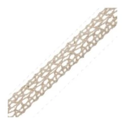 Bowtique Cream Vintage Detailed Lace Trim Ribbon 14mm X 5m Reel