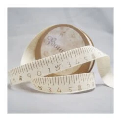 Bowtique Natural Cotton Measuring Tape Ribbon 15mm X 5m Reel
