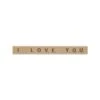 Bowtique Natural I Love You Scrabble Tiles Ribbon 15mm X 5m Reel