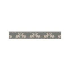 Bowtique Natural Kissing Bunnies Rabbits Ribbon 15mm X 5m Reel