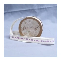 Bowtique Natural Vintage Cotton Butterfly Ribbon 15mm X 5m Reel