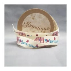 Bowtique Ribbon 15mm X 5m Natural Cotton Bird Cage